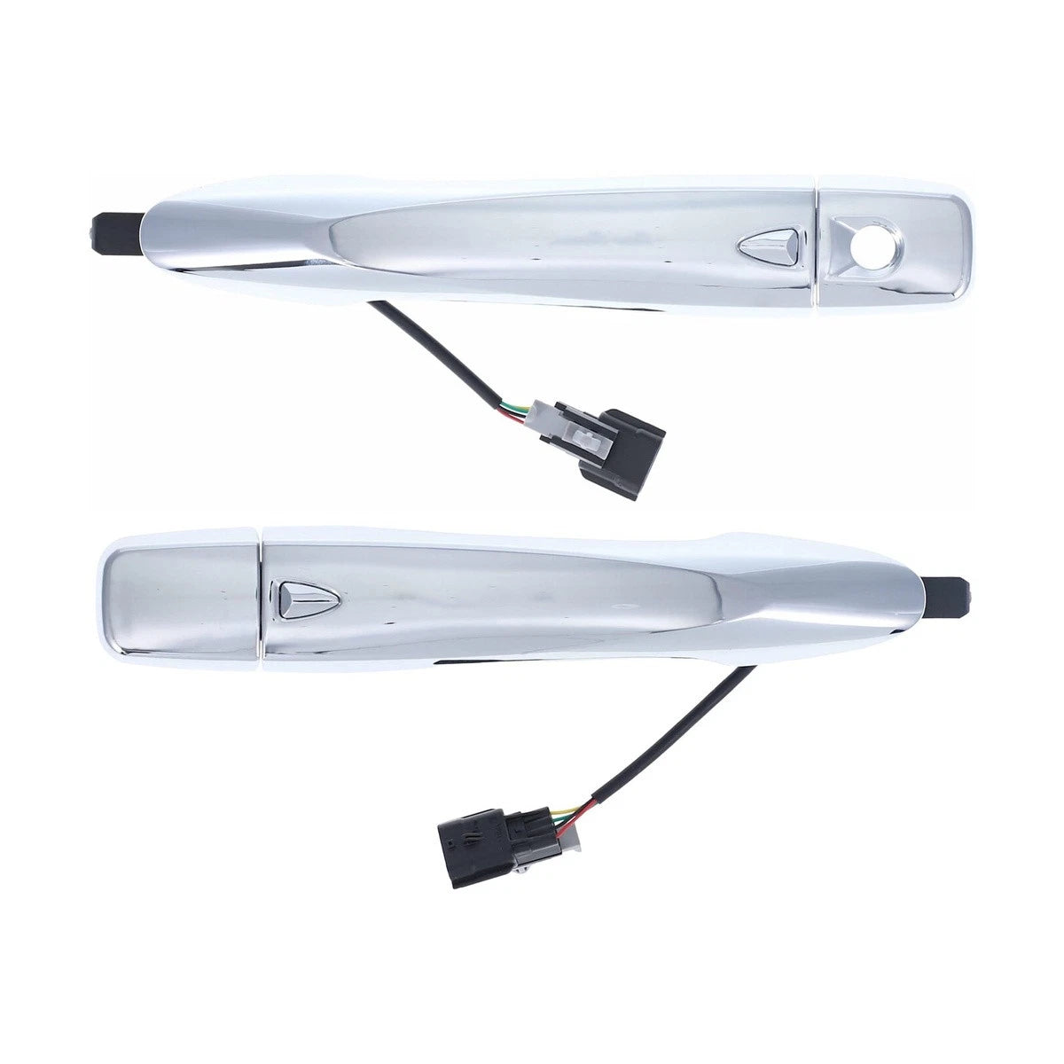 Set of 2 Chrome Keyless Door Handles for Nissan Qashqai (2014–2021)