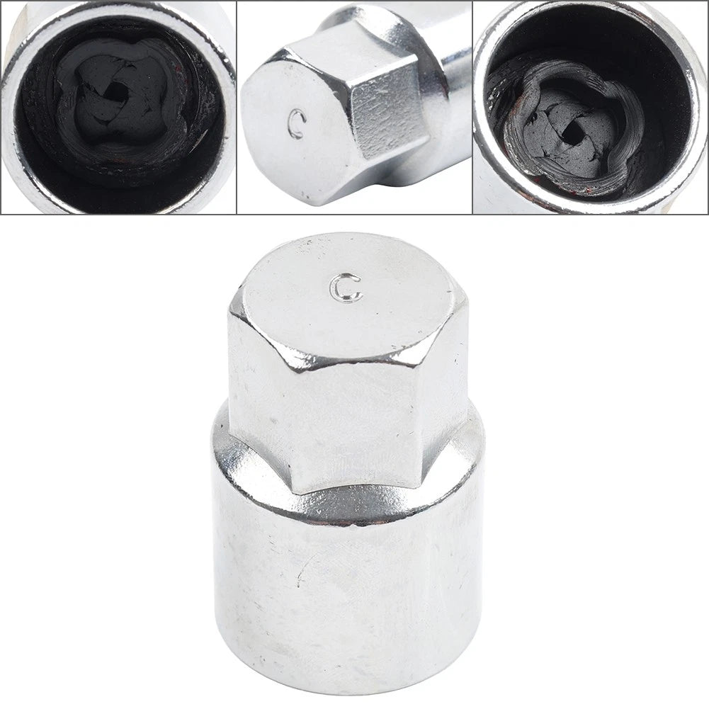 Wheel Lock Key Lug Nuts for Ford Mustang F-150 (Fits Various Models)