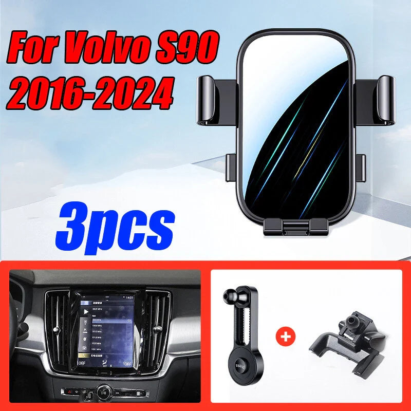 Car Cell Phone Holder Stand Mount Clip for Volvo S90 (2016–2024)