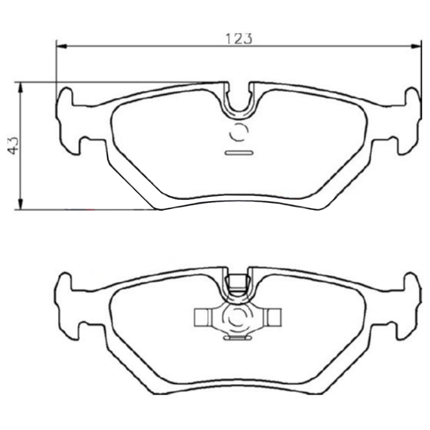 Rear Disc Brake Pads Set for Jaguar XJ6 XJ8 XJR XKR (1994–2006)