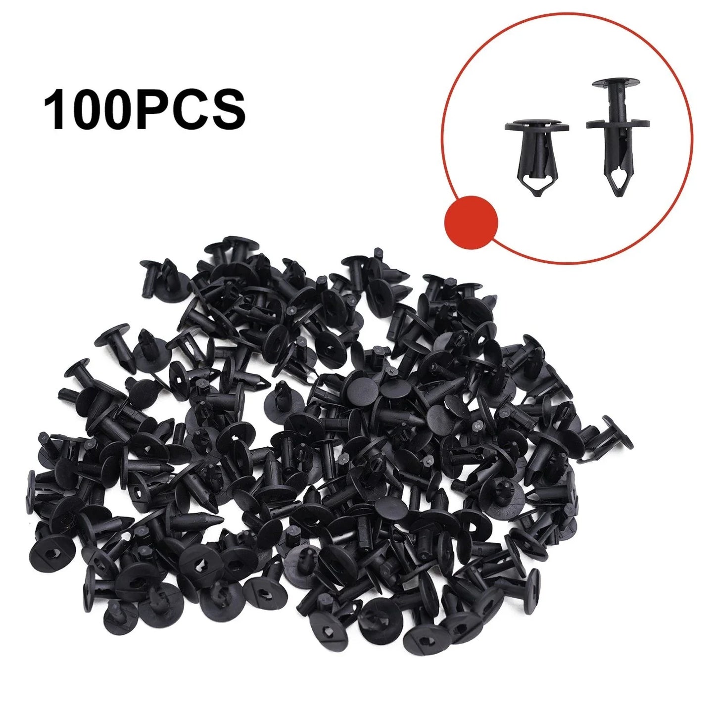 100x Plastic Fastener Clips Mixed Fairing Body Trim Panel Plug-Kit
