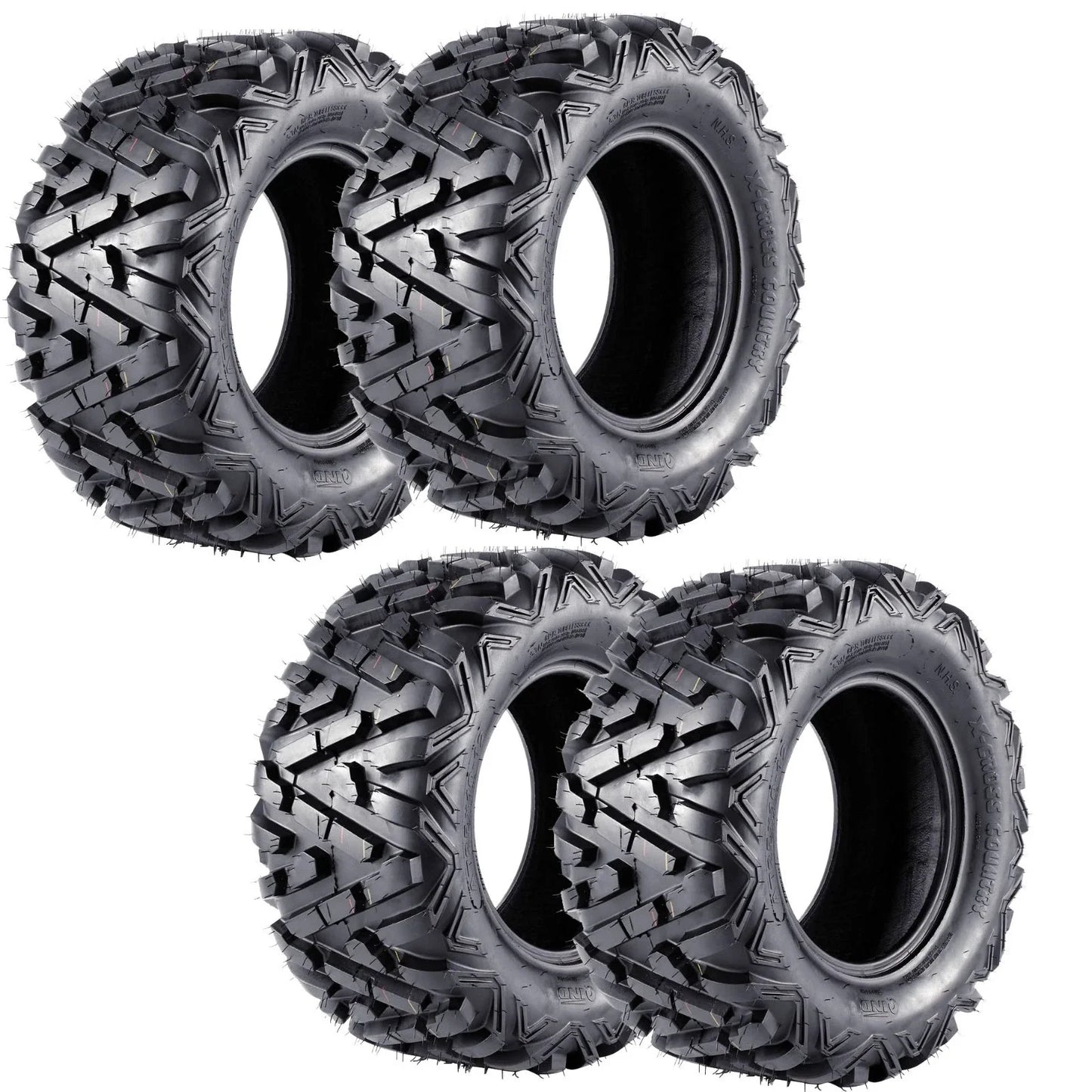 4 x 25x10-12 25x8-12 Tyres for ATV Quad Dirt Bike Buggy Go Kart Mower