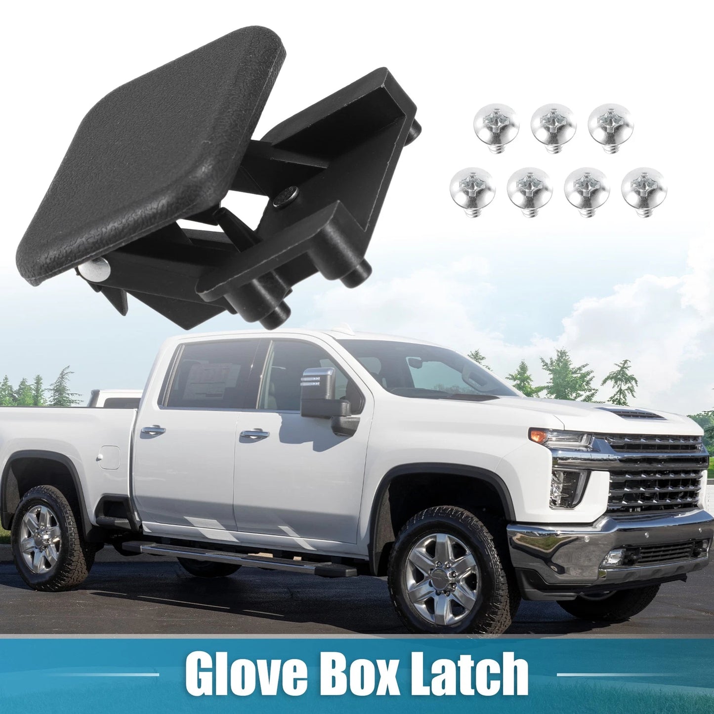 Glove Box Lid Latch Lock Handle Cover for Chevrolet Silverado 1500 (2019–2023)