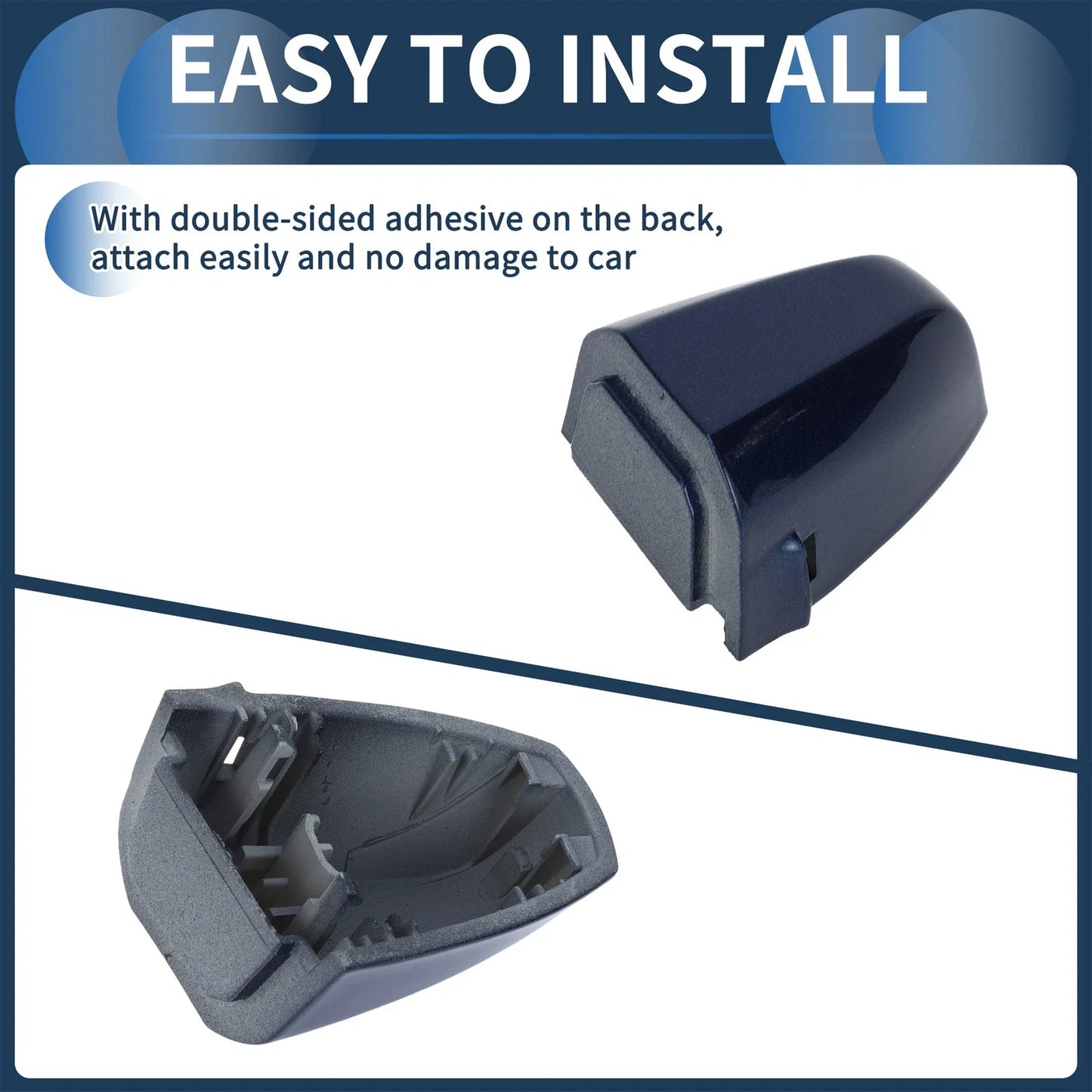 Door Handle Cover Front Left for BMW X1 X5 (2015-2018) Blue 1 Pc