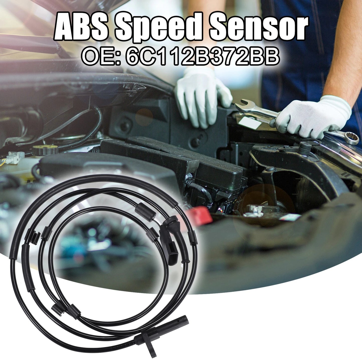 ABS Wheel Speed Sensor Rear Right NO. 6C112B372BB for Ford Transit (2006–2014)