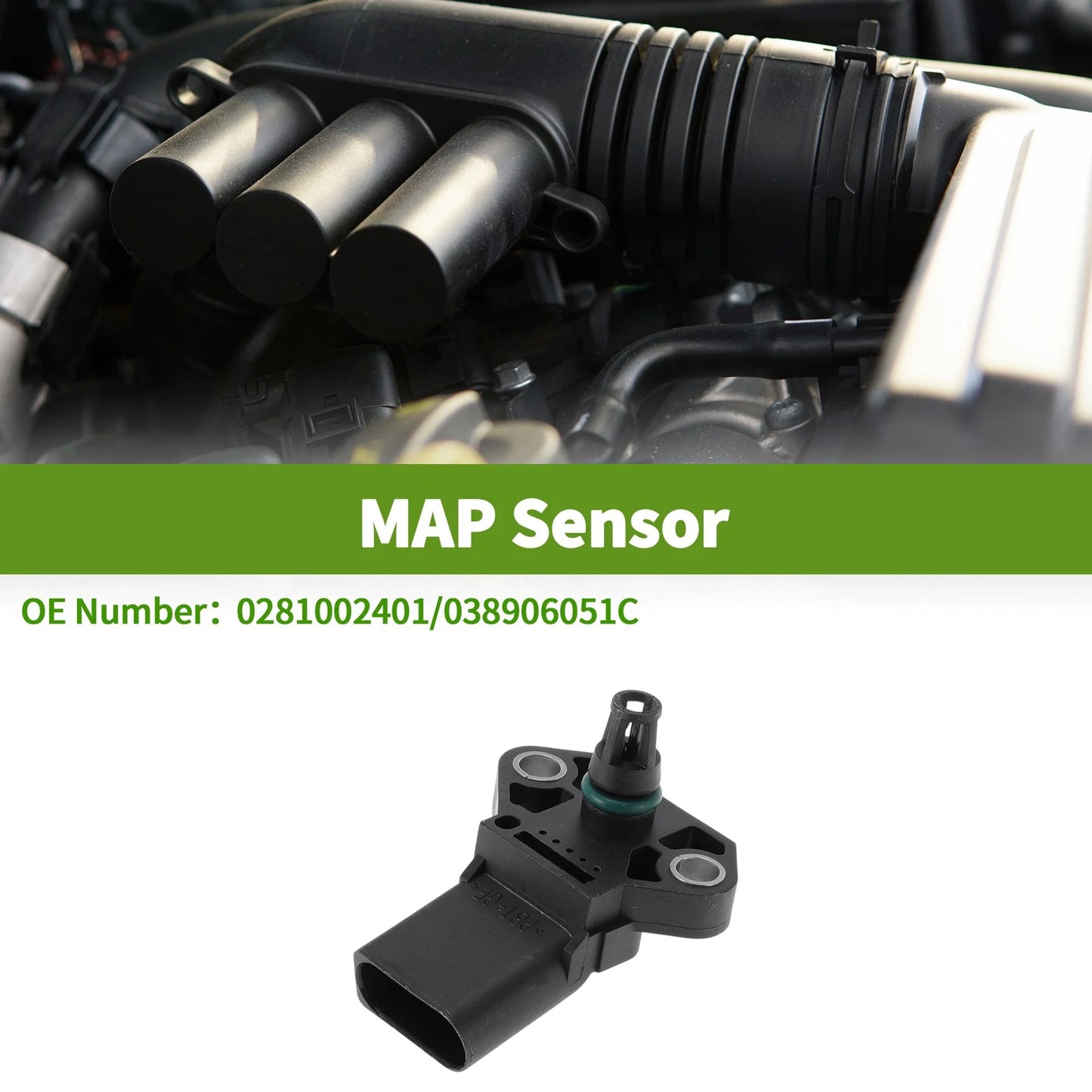 MAP Sensor No.0281002401 for Volkswagen Tiguan 2.0 (2009–2018)