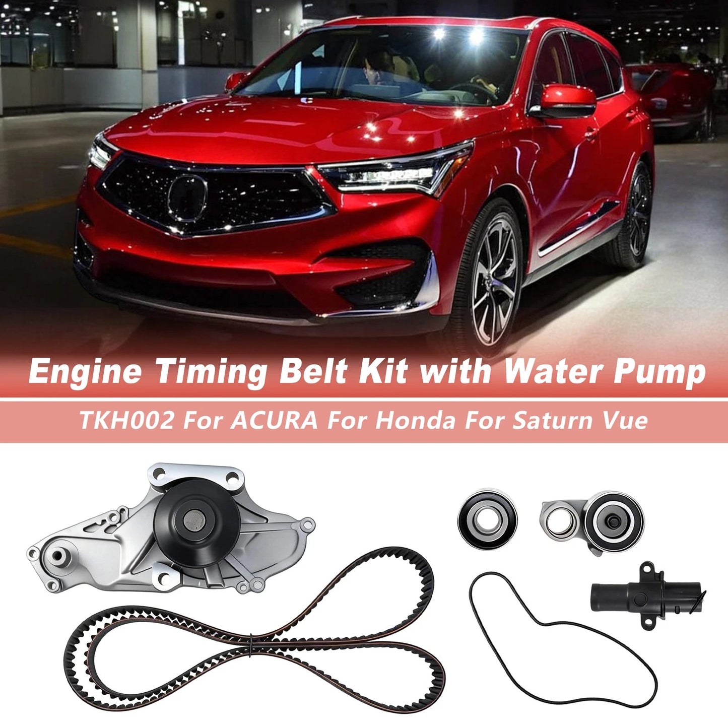 Engine Timing Belt Kit Water Pump for Acura Honda Accord Saturn (TKH002)