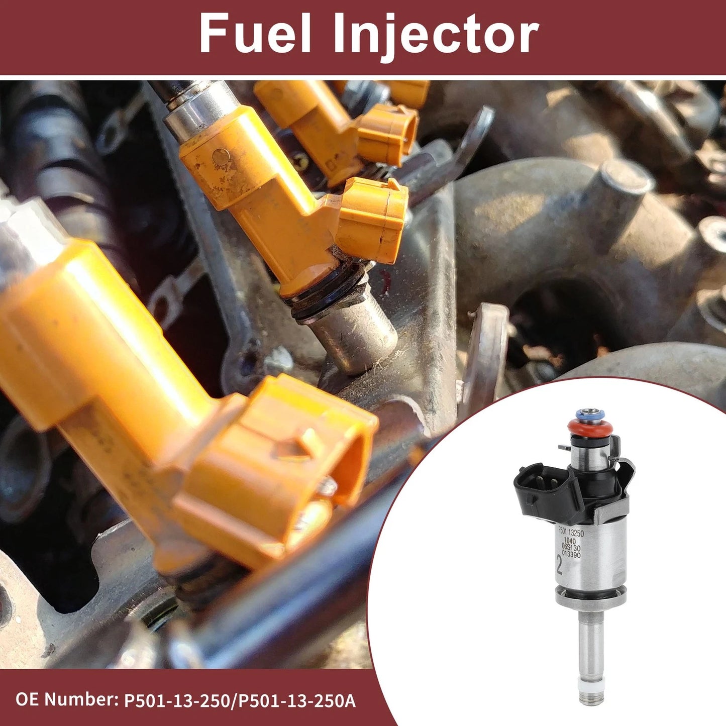 Fuel Injector P501-13-250/P501-13-250A for Mazda MX-5 (2015–2017)