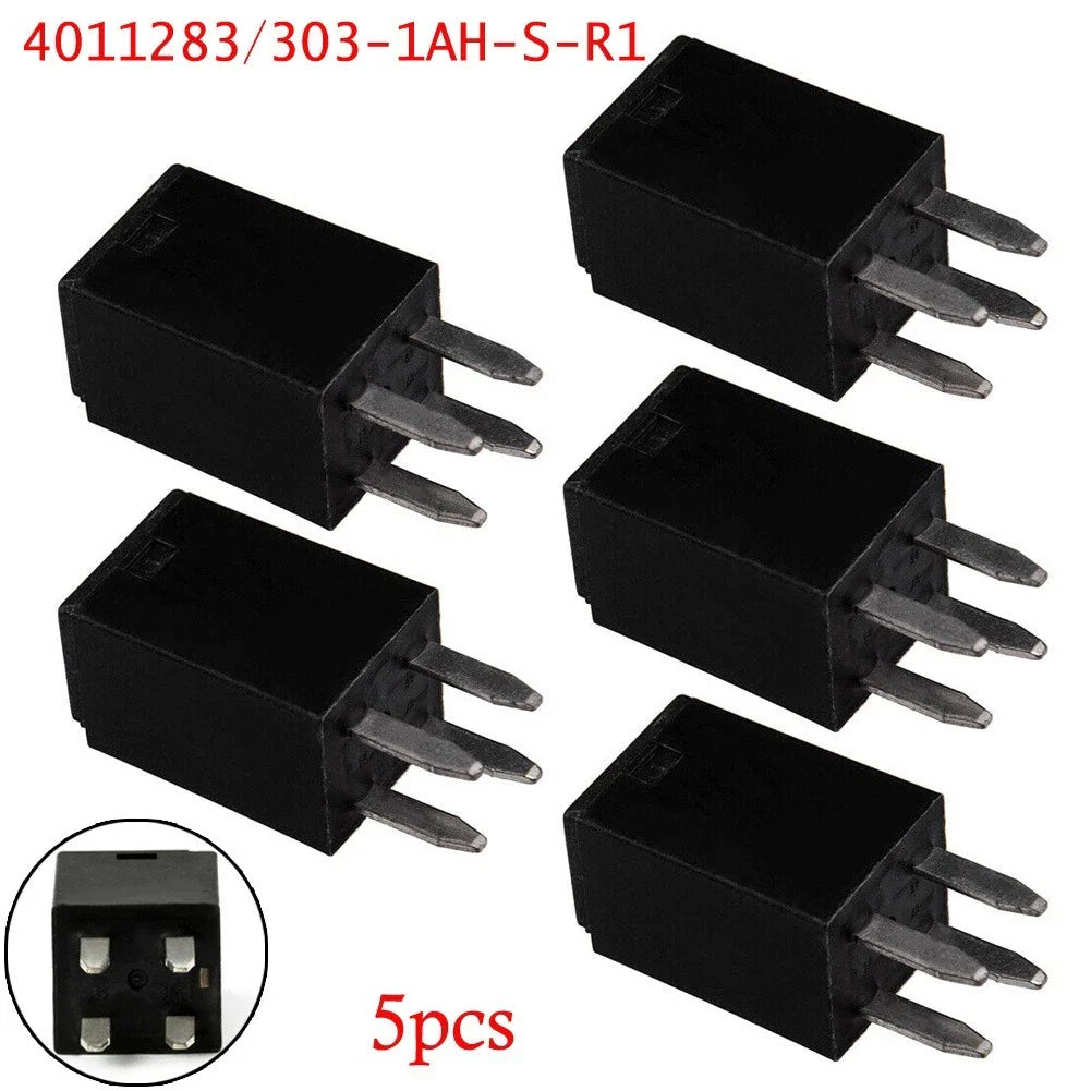 Electrical Relay Accessories 4 Pin 5 x Cooling Fan Relays for Vehicles