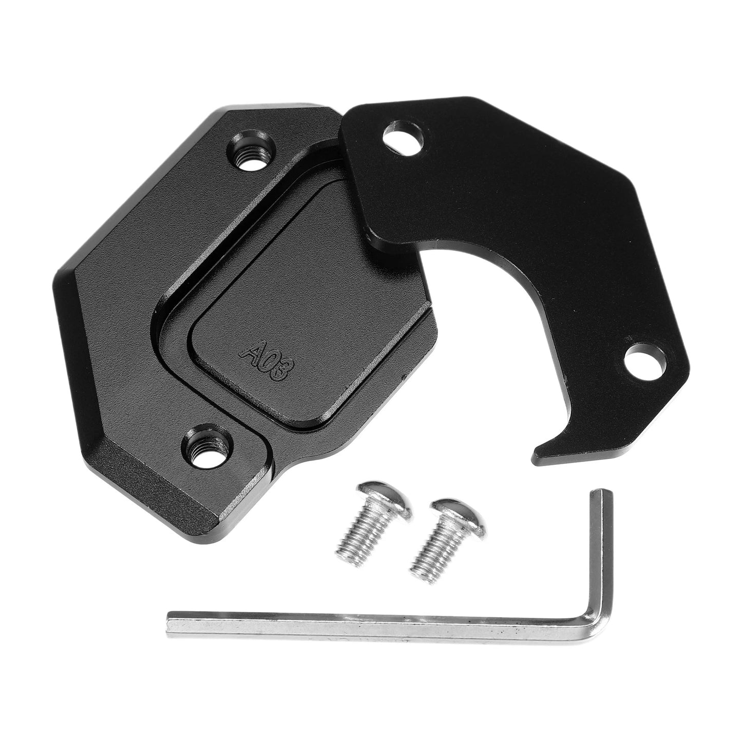 Set of 1 Aluminum Alloy Kickstand Pad for Honda Motorcycle