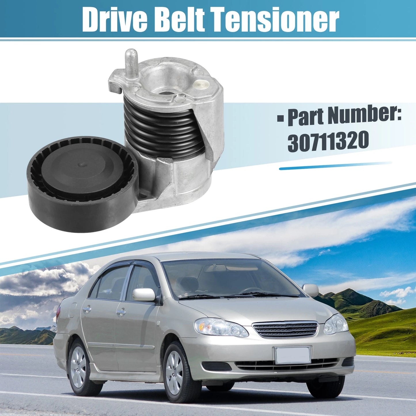 Belt Tensioner Assembly No. 30711320 for Volvo C30 (2008)
