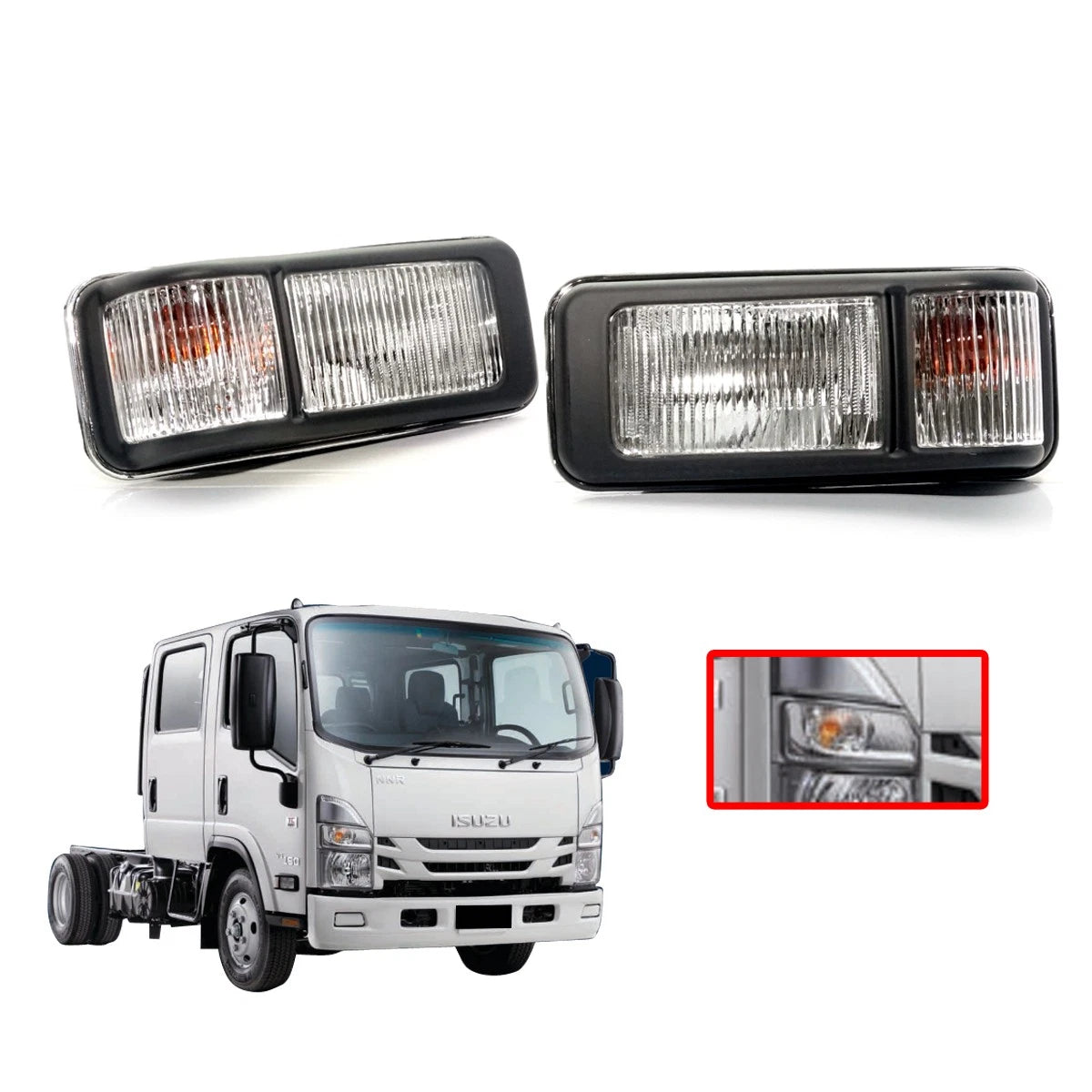 Side Marker Signal Lamp Light for Isuzu ELF N-Series Truck (24V)