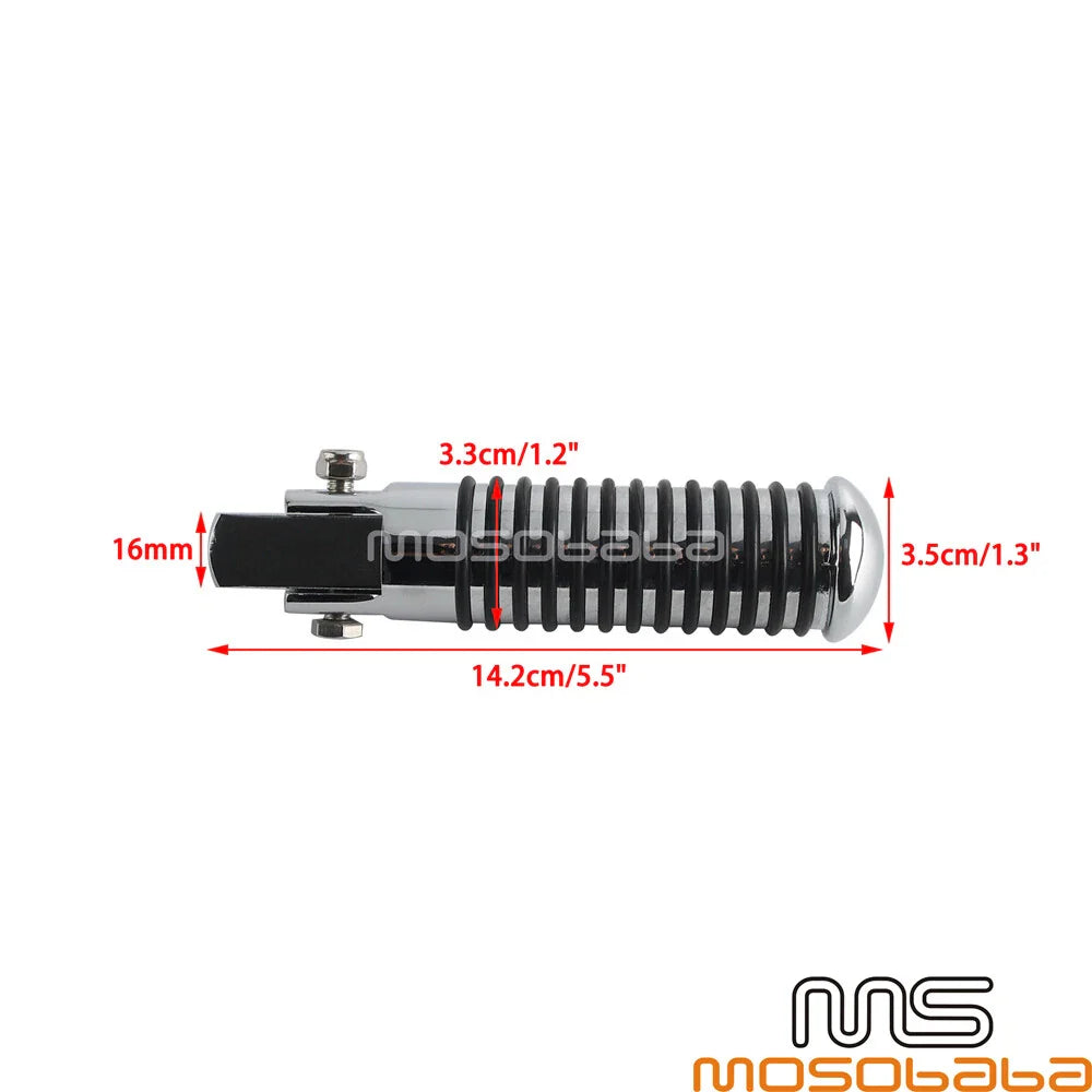O-Ring Foot Pegs Passenger Male Mount for Harley Dyna