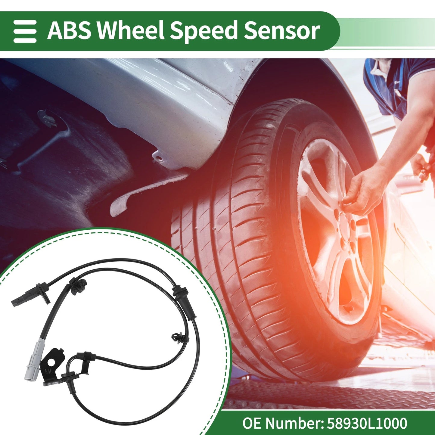 ABS Wheel Speed Sensor No. 58930L1000 for Hyundai Sonata (2020–2022)
