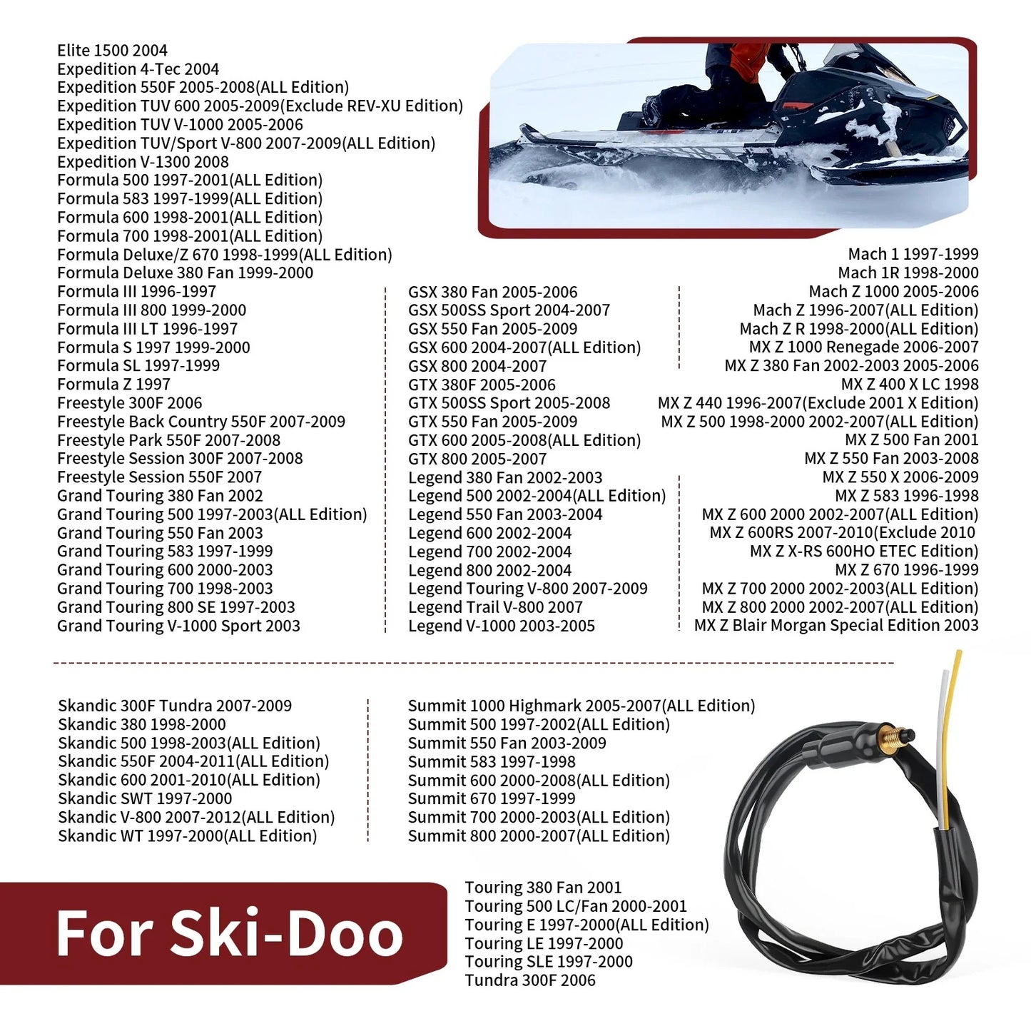 Brake Stoplight Micro Switch for Ski-Doo GTX