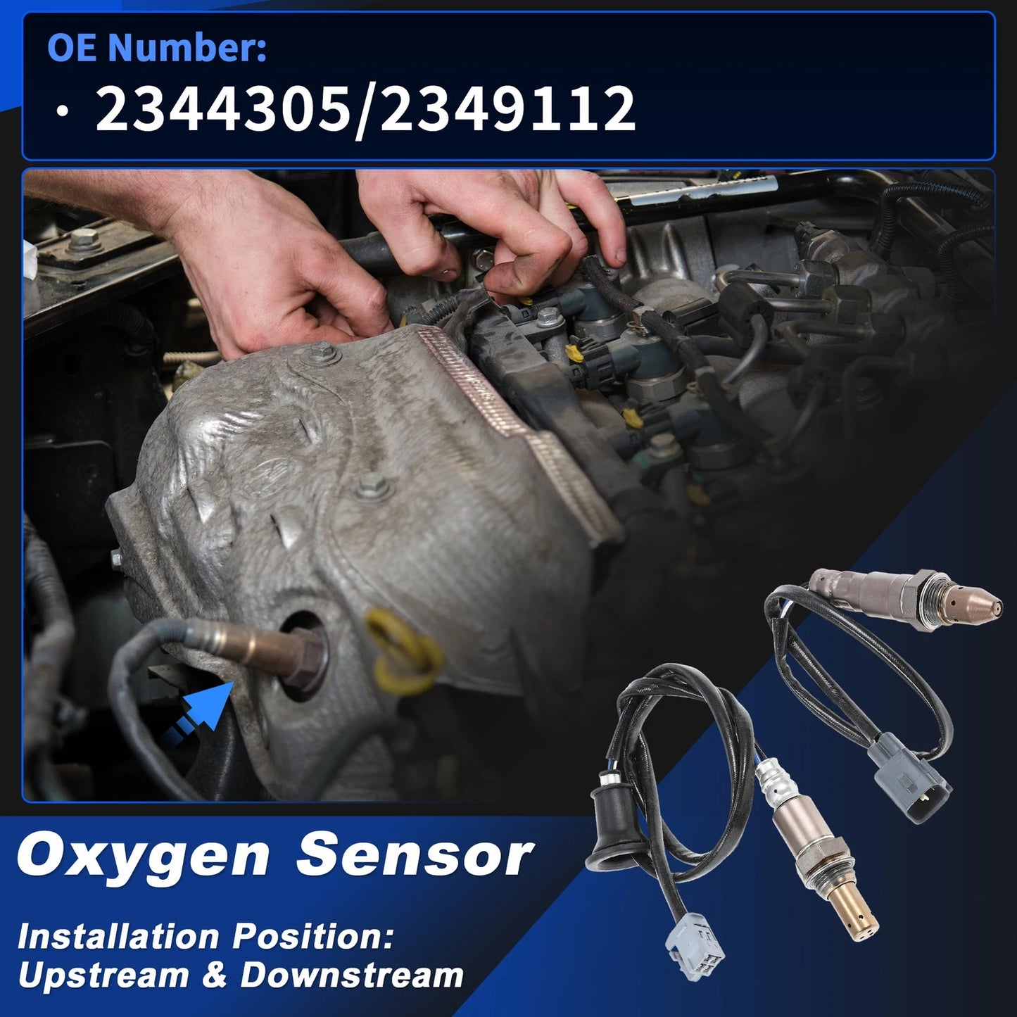 2X Upstream & Downstream Oxygen Sensor for Toyota Corolla 1.8L L4 (2011–2013)