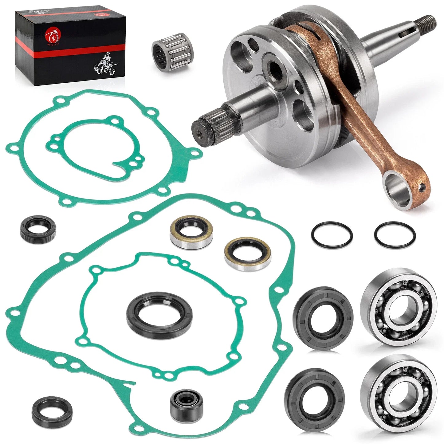 REBUILD KIT CRANKSHAFT GASKETS OIL SEAL for KAWASAKI KX80 (1991–2000)