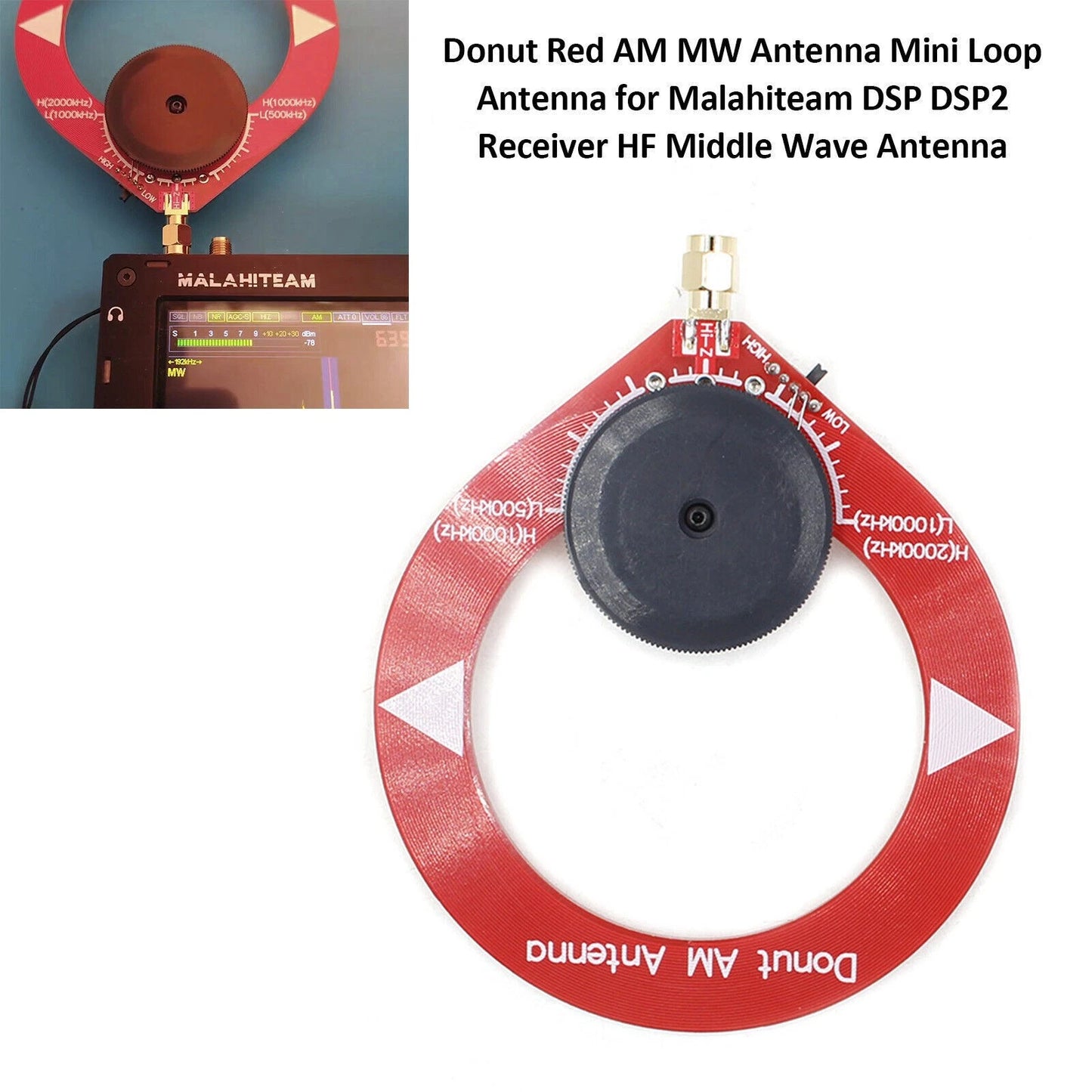 Mini Loop Antenna for Malahiteam DSP DSP2 Receiver
