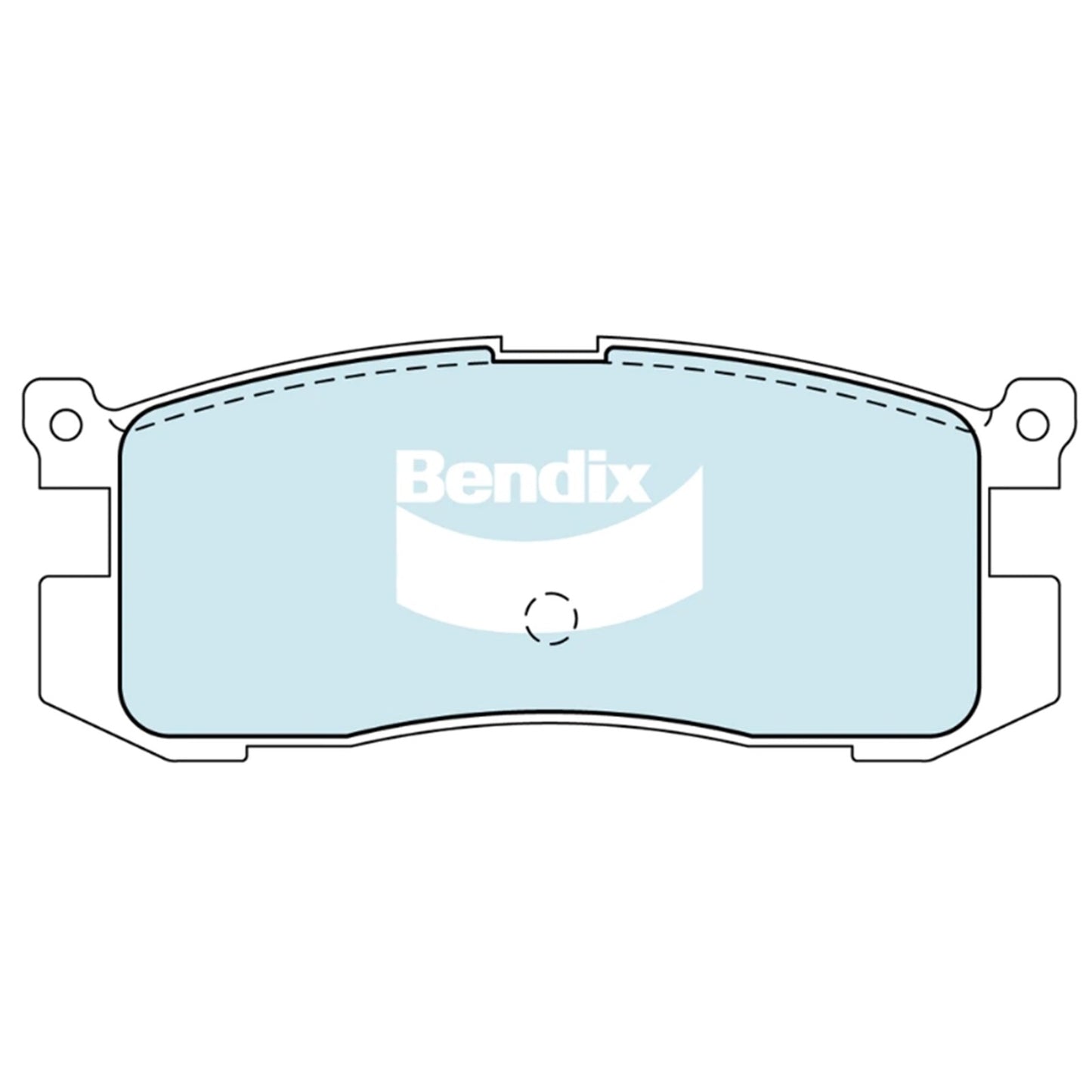 Set of 4 Bendix Rear Disc Brake Pads for Mazda MX6 (1987–1991)
