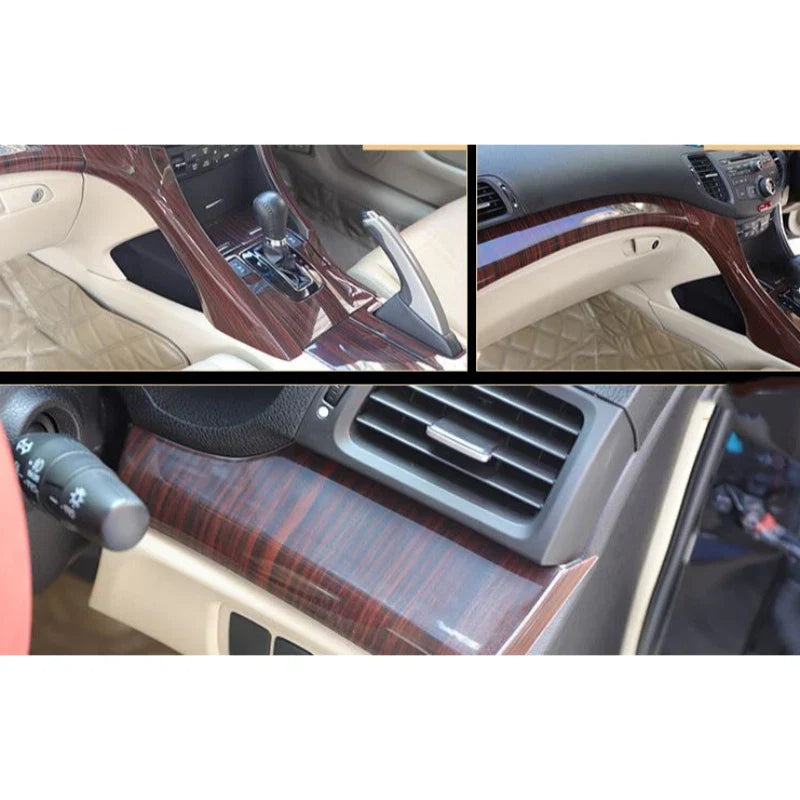 RHD Wood Grain Door Armrest Cover Trim for Acura TSX (2009–2014)