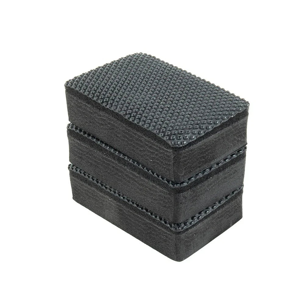 3 x Car Clay Bar Pad Sponges Block Cleaning Eraser Wax Polish Pad Tools Black