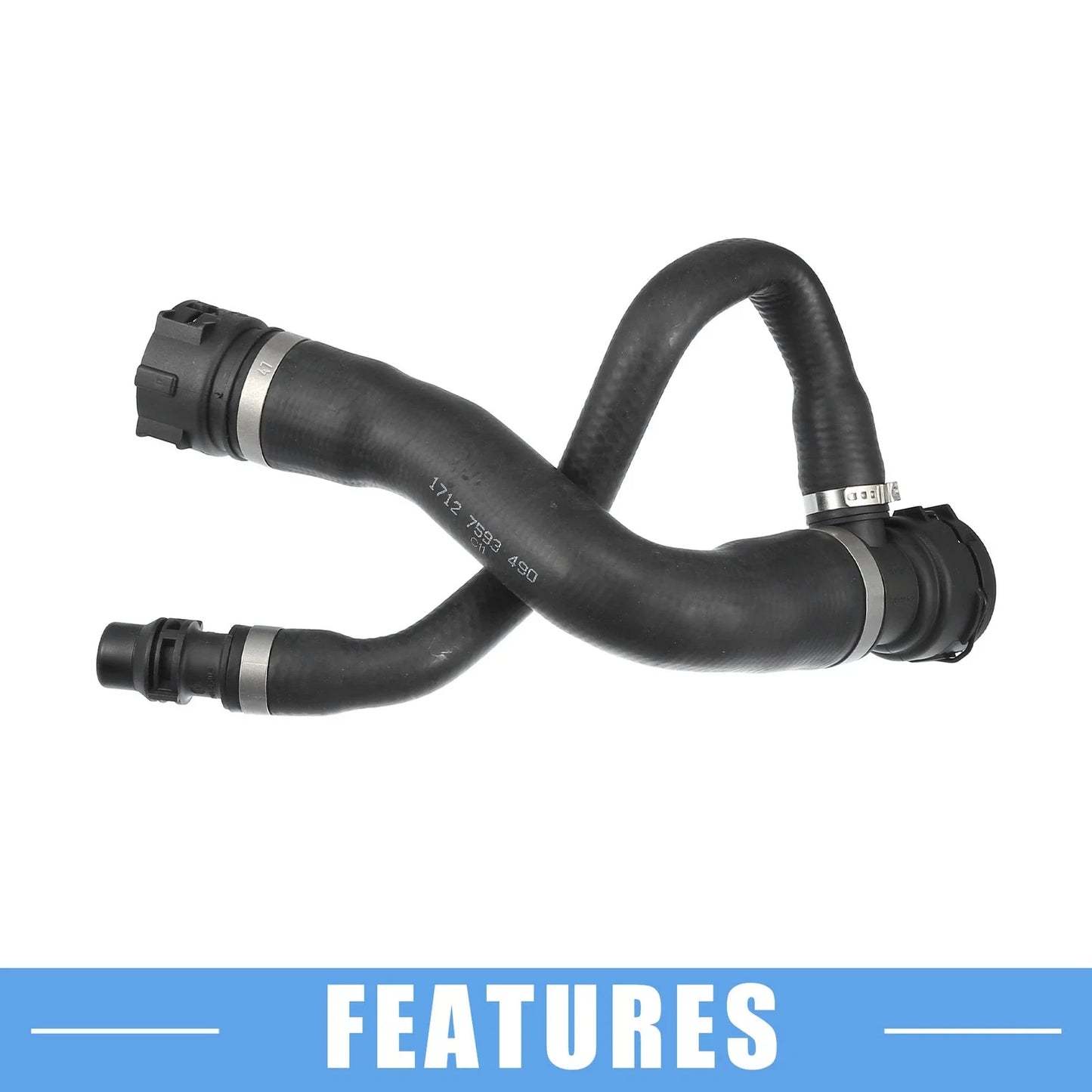 Upper Radiator Coolant Hose for BMW X5 XDrive30i 3.0L L6
