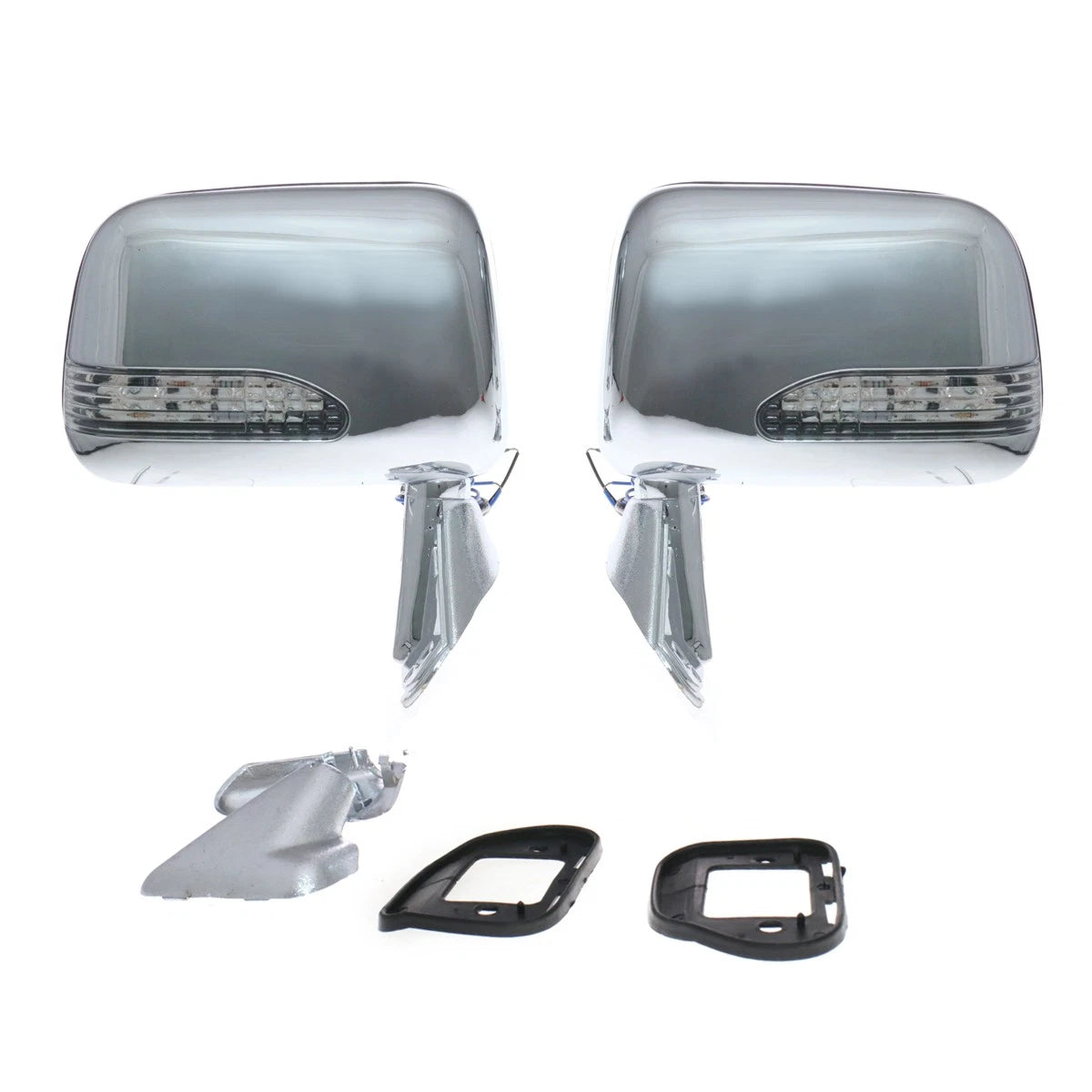 Chrome Door Mirror with LED for Toyota Hilux N50 (1988–1997)