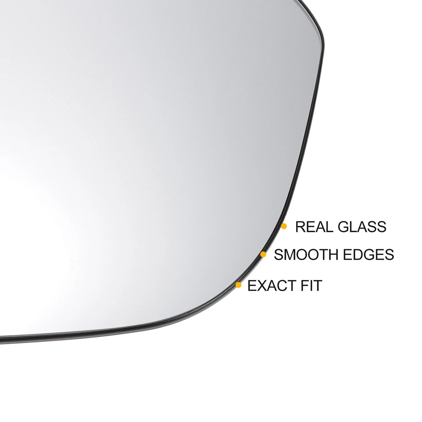 Left Side Heated White Mirror Glass for Nissan Juke (2019–2022)
