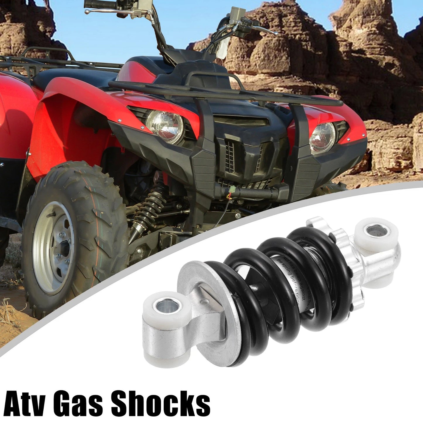 Rear Shock Absorber 100mm 750lbs for Scooter Dirt Bike ATV (Silver Tone)