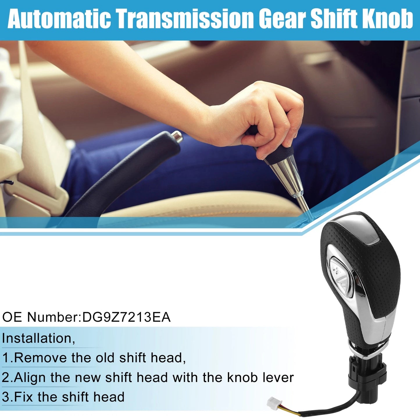 Automatic Transmission Shift Knob No.DG9Z7213EA for Ford Fusion (2013–2016)