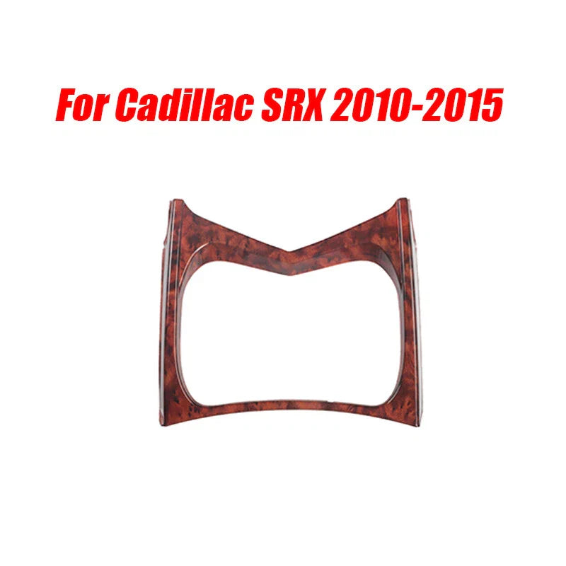 Wood Grain Central Console Water Cup Frame Cover Trim for Cadillac SRX (2010–2016)