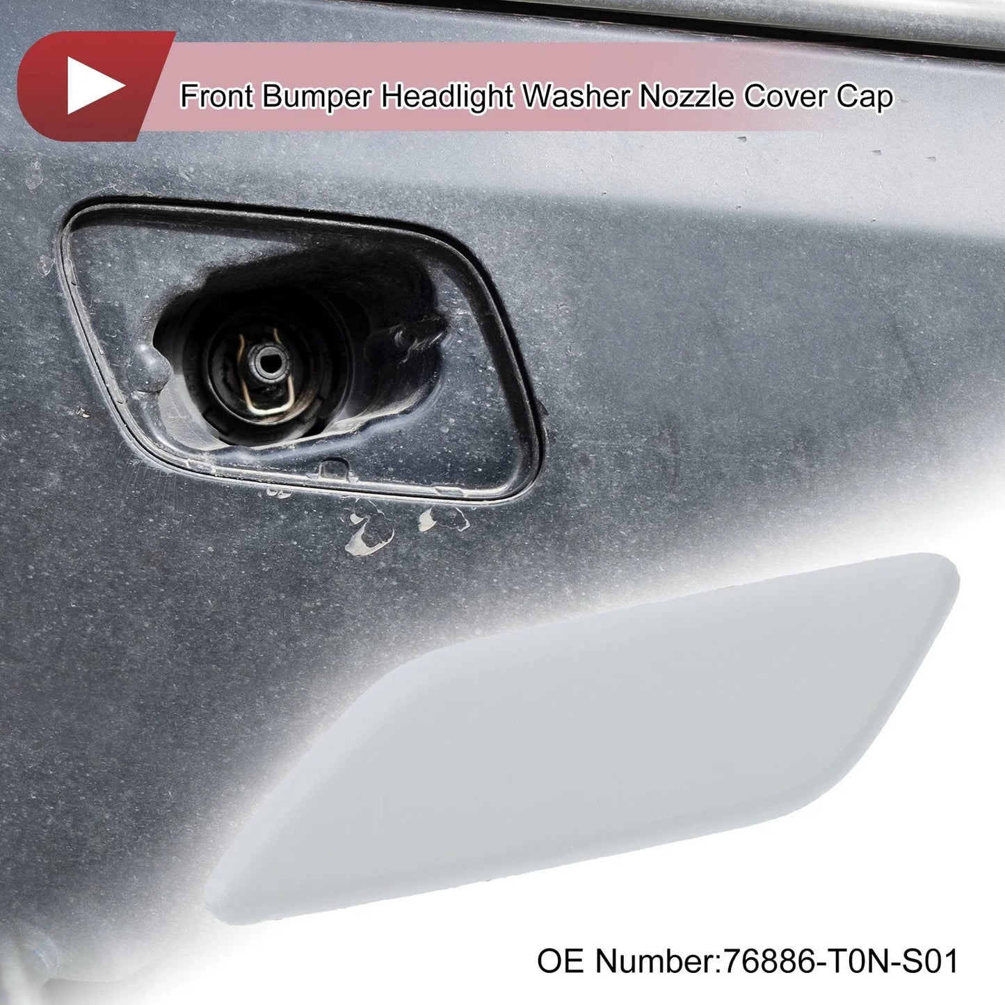 Front Left Washer Nozzle Cover for Honda CR-V 2015-2017 - Unpainted 1 x Cap