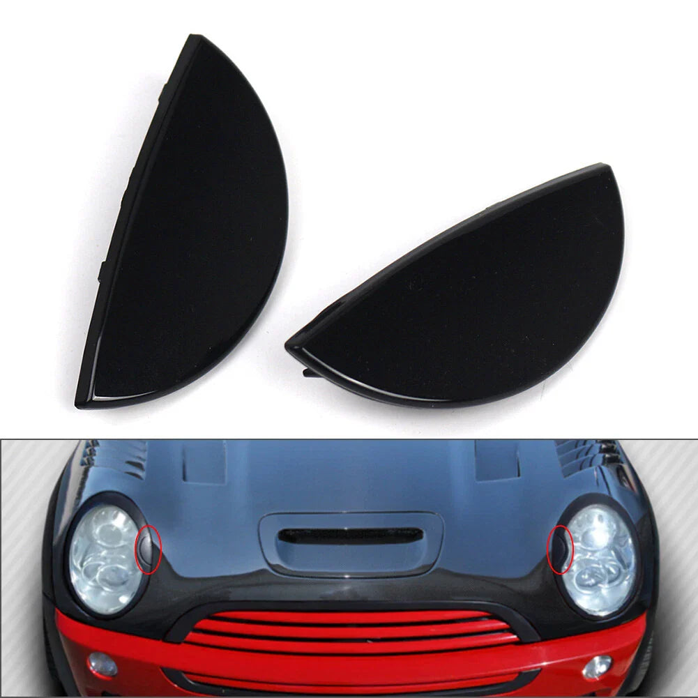 Headlight Washer Cap Cover for Mini R50 R52 R53 (2001-2006) Black