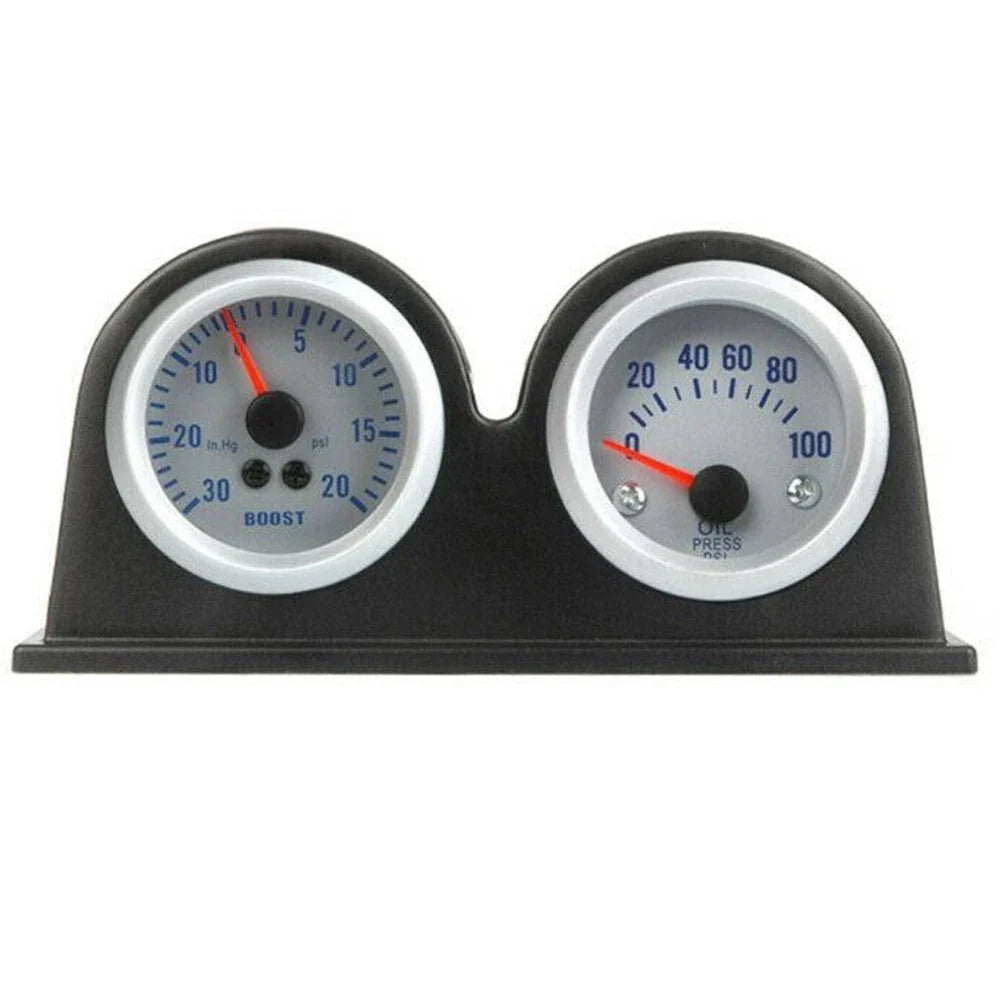 Black Dual Hole DASH Gauge Pod Car Meter Mount Holder Cup 2in 52mm for DASH Gauge Pod