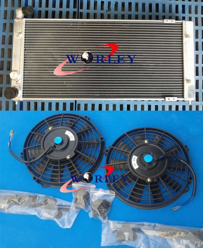 Aluminum Radiator with 2 Fans for Volkswagen Golf 2 & Corrado VR6 (1983–1992)