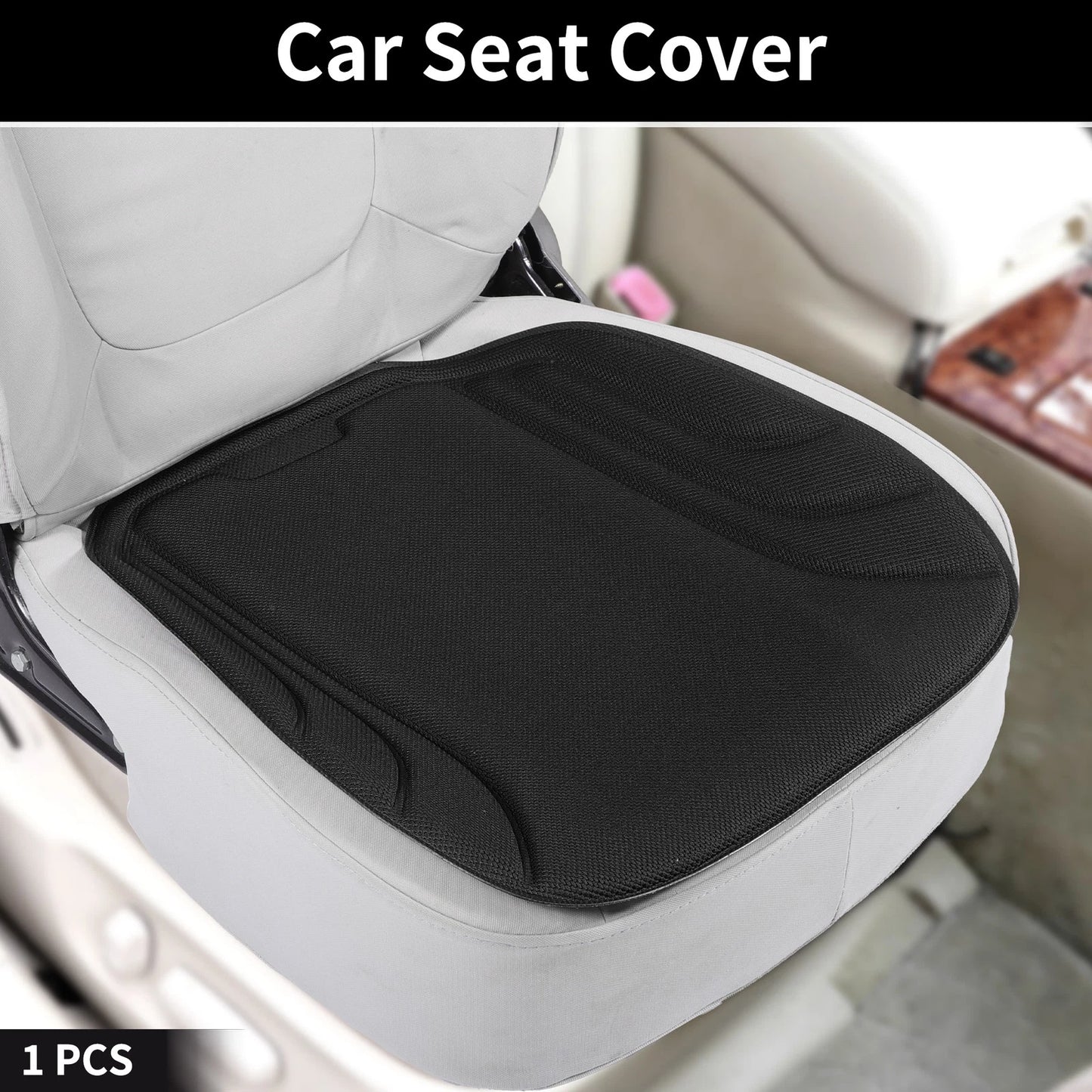 Seat Pad Cover for Universal Fit (Black Seaweed Fiber Latex)