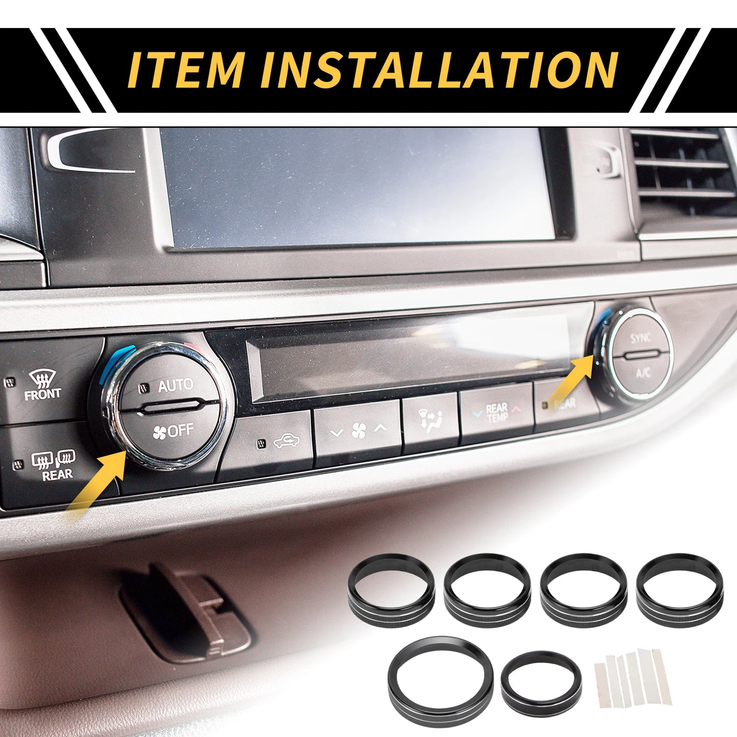 Set of 1 Air Conditioning Button Cover Trim for Ford F-150 XLT (2016–2019)