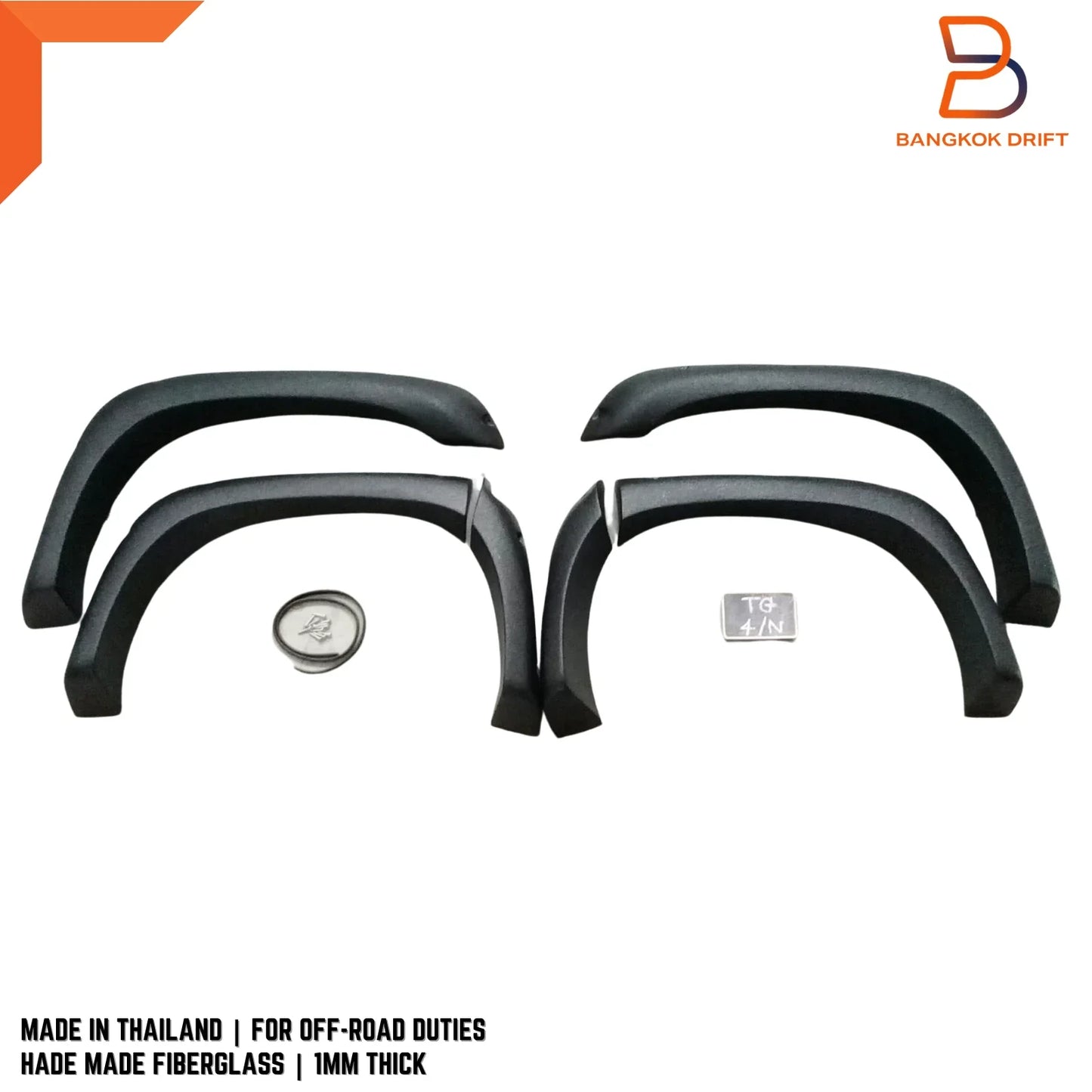3.5" Jungle Fender Flares for Toyota Hilux Tiger D4D (1997-2004)