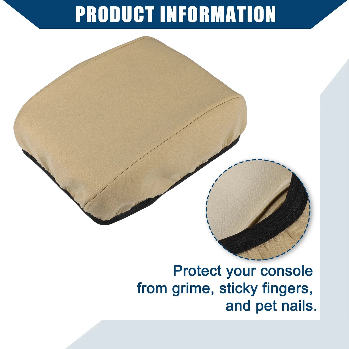 Center Console Armrest Cover for Honda CR-V 2012-2016 Neoprene Brown