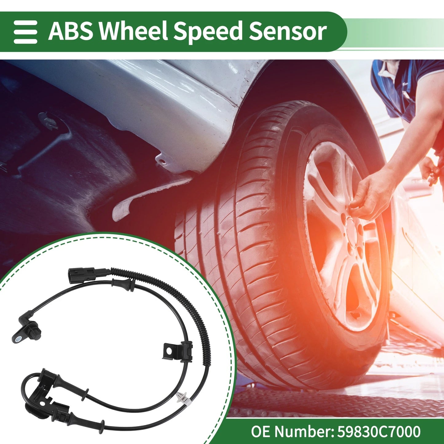 ABS Wheel Speed Sensor No. 59830C7000 for Hyundai I20 (2014–2018)