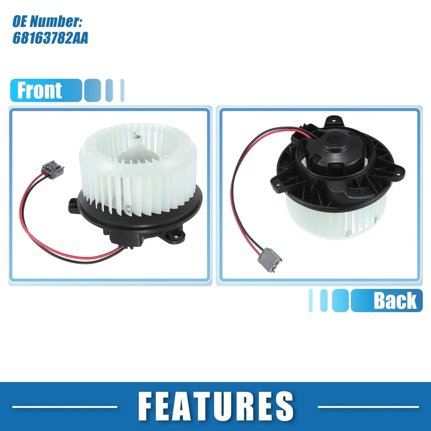 HVAC Heater Blower Motor for Dodge Dart 2013 (2013)