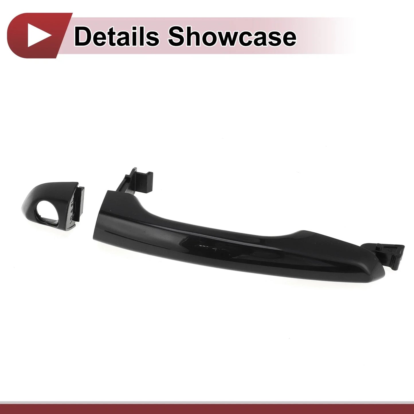 Car Door Handle Grip for Hyundai Elantra Sedan Front Left (2010-2015) Black
