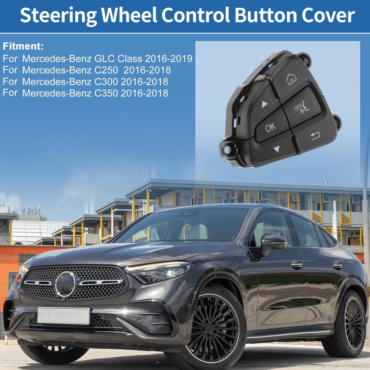 Steering Wheel Button for Mercedes-Benz GLC Class (2016–2019) No.A0999050200 Left