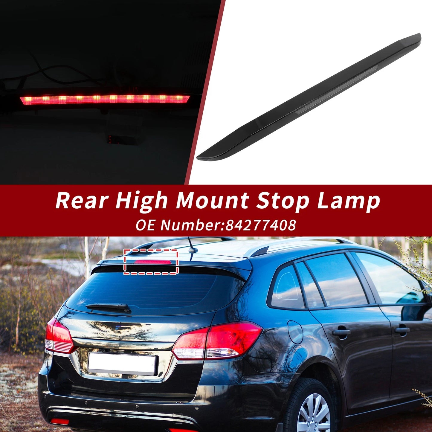 LED Third Brake Light for Chevrolet Cruze (2016–2019) No. 84277408