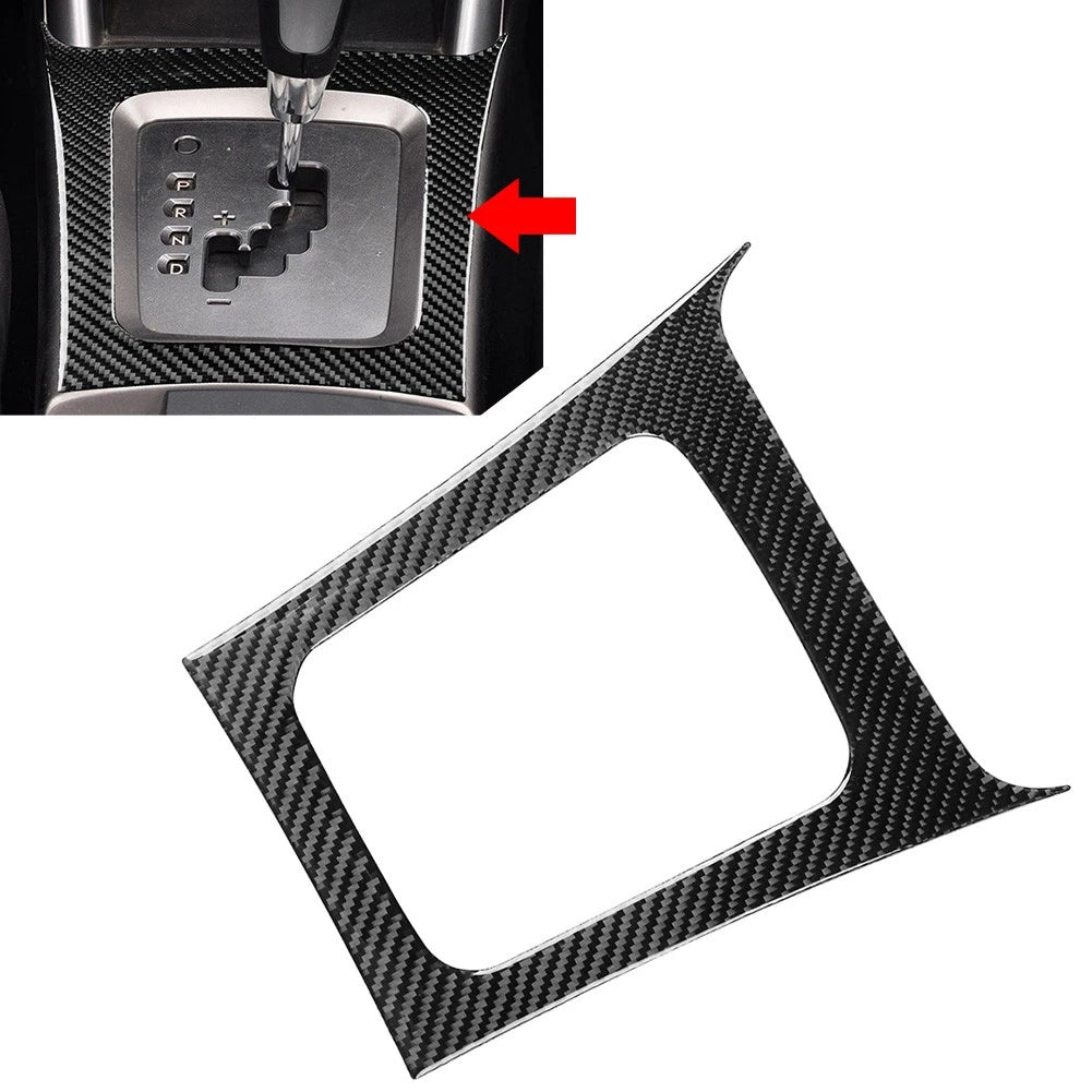 Carbon Fiber Gear Shift Panel Frame Cover for Subaru Forester (2008–2013)