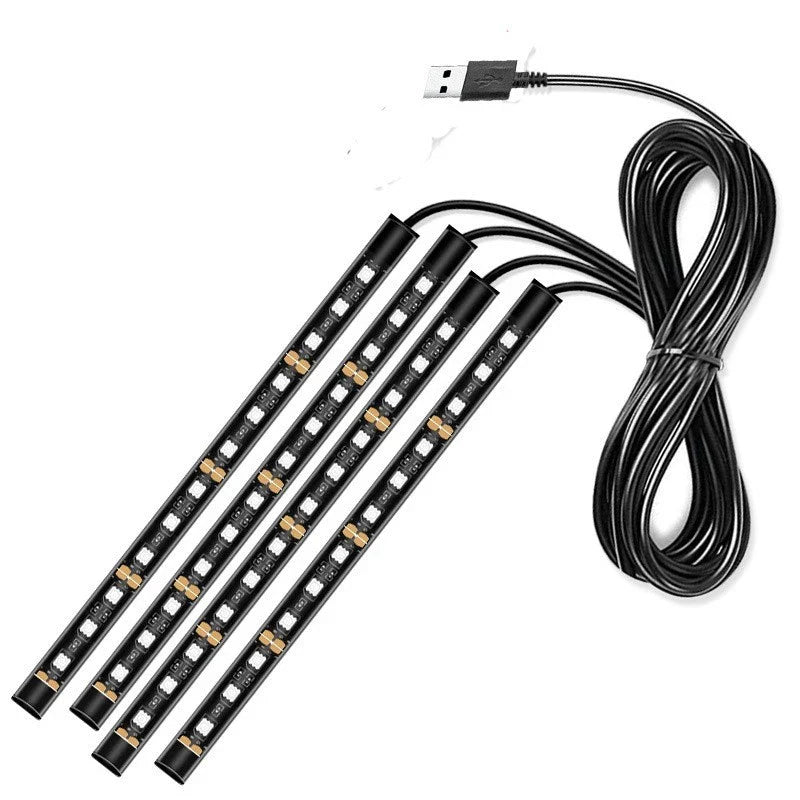 LED Foot Light Strip / USB-Powered / Interior Signal Lamp for Cars