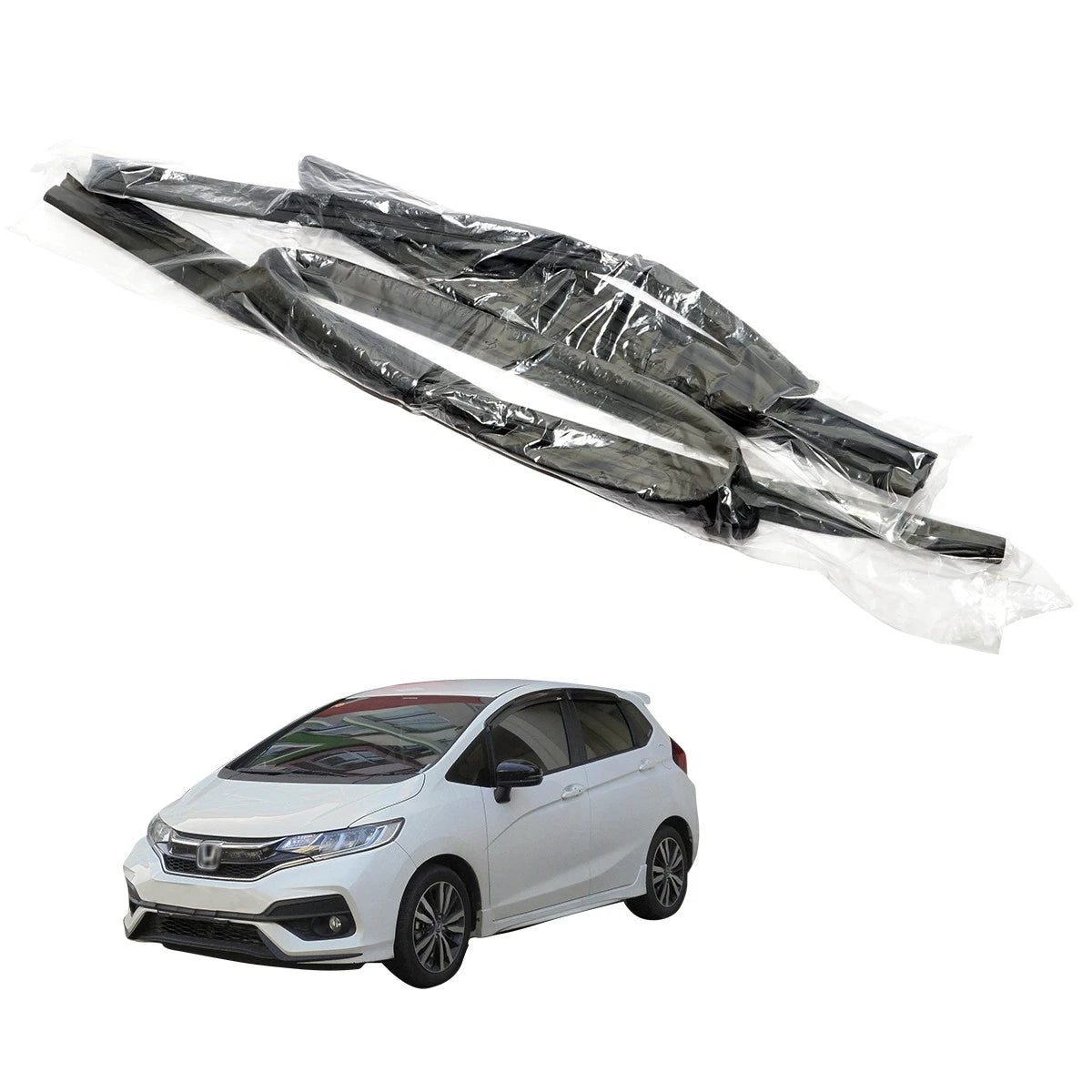 Set of 2 Rear Door Glass Run Channels for Honda Fit (2015–2020)