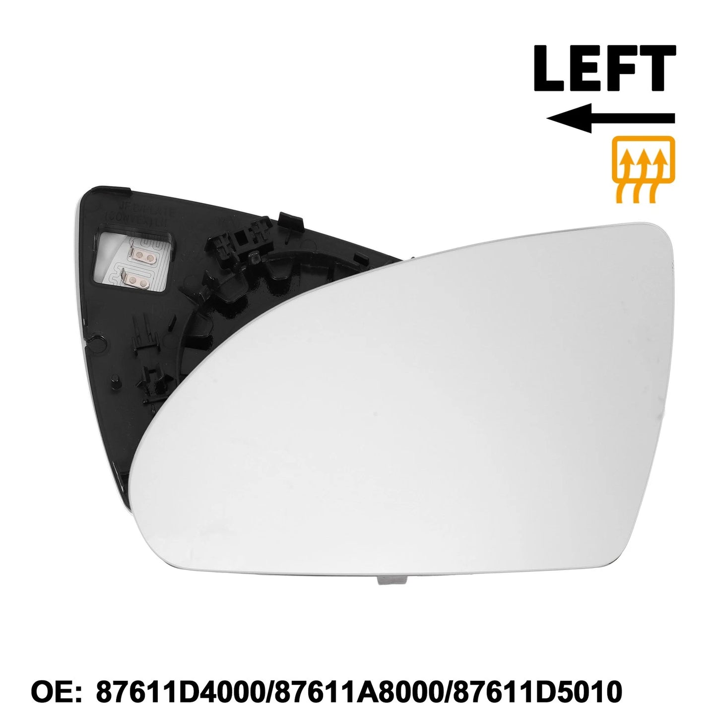 Left Heating Mirror Glass for Kia Optima (2016–2019) No. 87611D4000