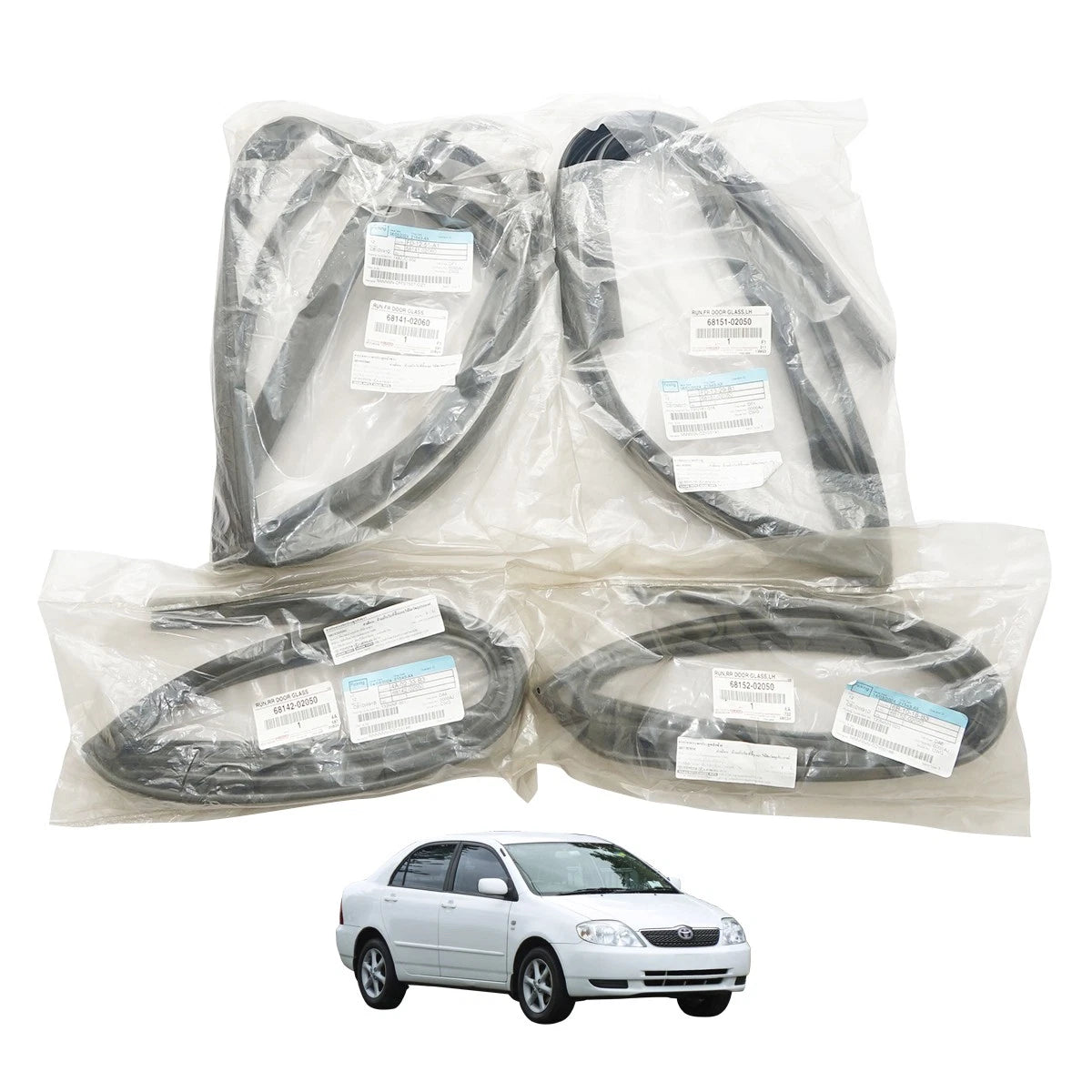 Door Glass Run Channel for Toyota Corolla Altis (2000–2008)