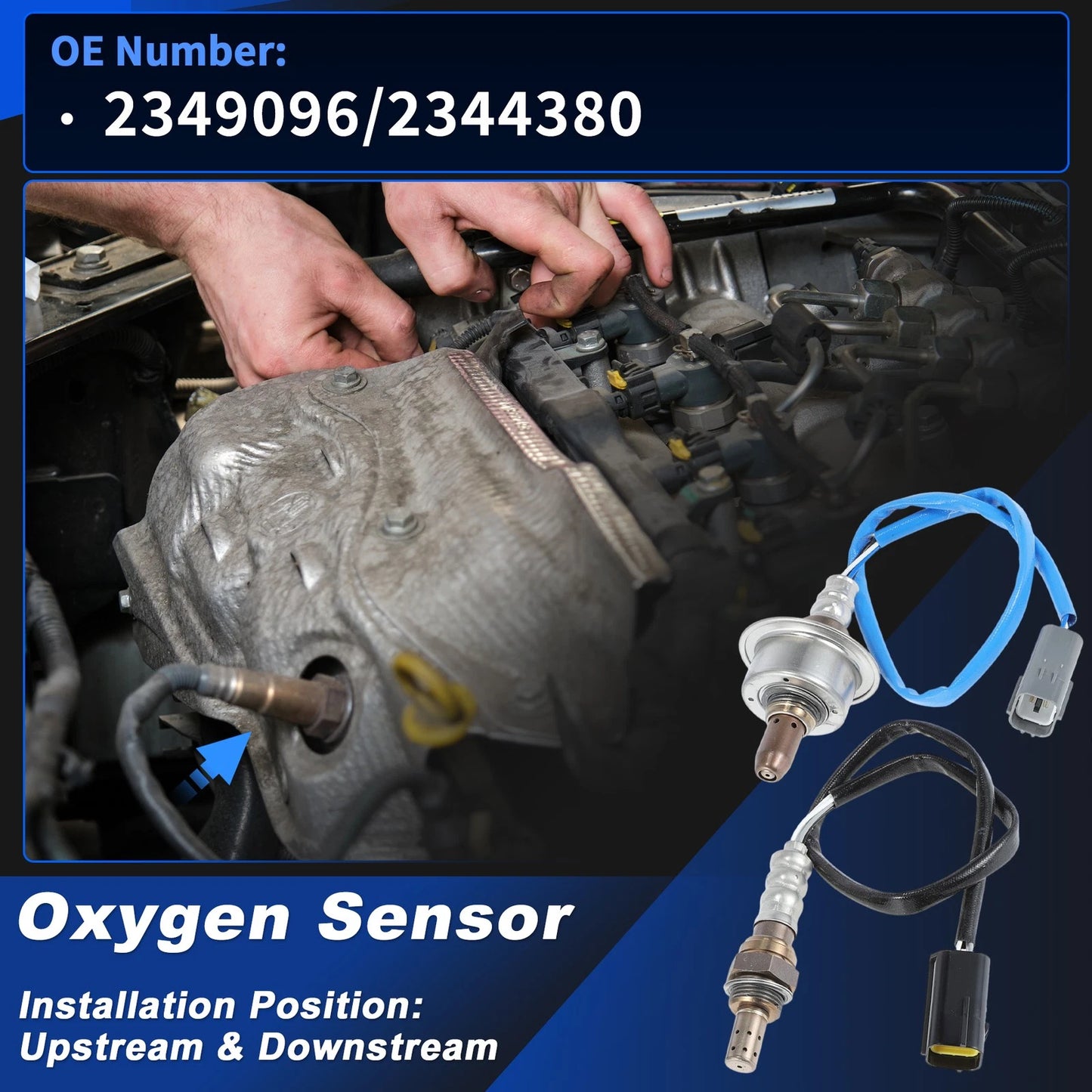 2X Oxygen Sensor for Nissan Sentra 2.0L L4 (2010–2012) 2349052